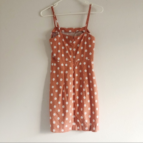 Forever 21 Polka Dot Bodycon Fitted Pink Dress S - Picture 3 of 5